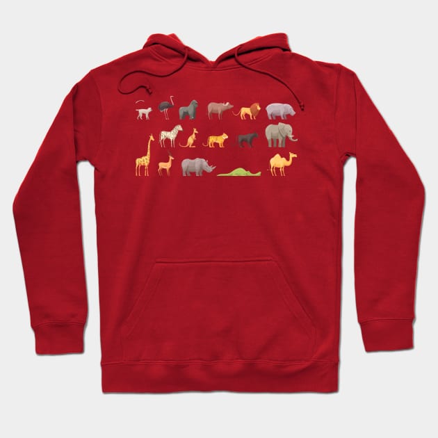 Wild animals Hoodie by King Tiger